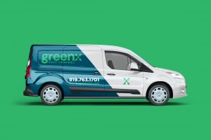Brand design for Greenx Pest Control in Clayton NC